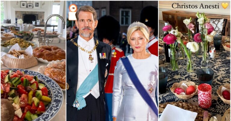 Παύλος – Μαρί Σαντάλ: Πασχαλινό γεύμα στο πολυτελές εξοχικό στα Χάμπτονς – Τα ελληνικά φαγητά και η αριστοκρατική διακόσμηση