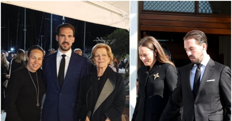 Πάσχα στη Μήλο για Άννα Μαρία, Φίλιππο & Νίνα Φλορ: Μαυροφορεμένες στον Επιτάφιο – Με γκρι σύνολο και σνίκερς στην Ανάσταση