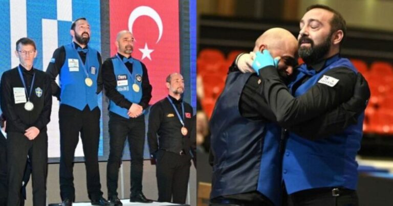 O εθνικός ύμνος ακούστηκε στην Τουρκία ξανά: Πρωταθλήτρια Ευρώπης η Ελλάδα στο μπιλιάρδο