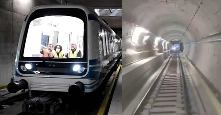 Μετρό Θεσσαλονίκης: Βίντεο από τη δοκιμαστική διαδρομή του πρώτου συρμού