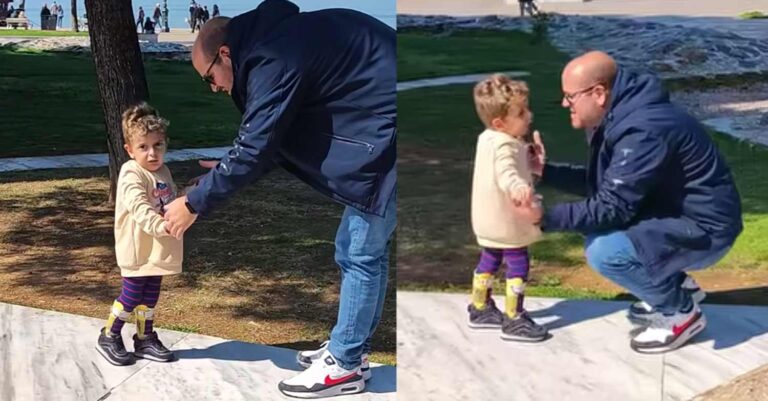 Μπράβο Παναγιώτη Ραφαήλ: Περπατάει στον Λευκό Πύργο και μας συγκινεί