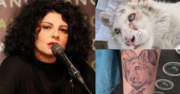 Τάνια Τρύπη: Τίμησε το λευκό τιγράκι κάνοντας το τατουάζ πάνω στο σώμα της