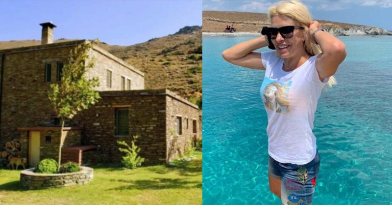 Ελληνικός παράδεισος: Διέρρευσαν για 1η φορά φώτο από το εσωτερικού του σπιτιού της Ελένης Μενεγάκη στα Άχλα