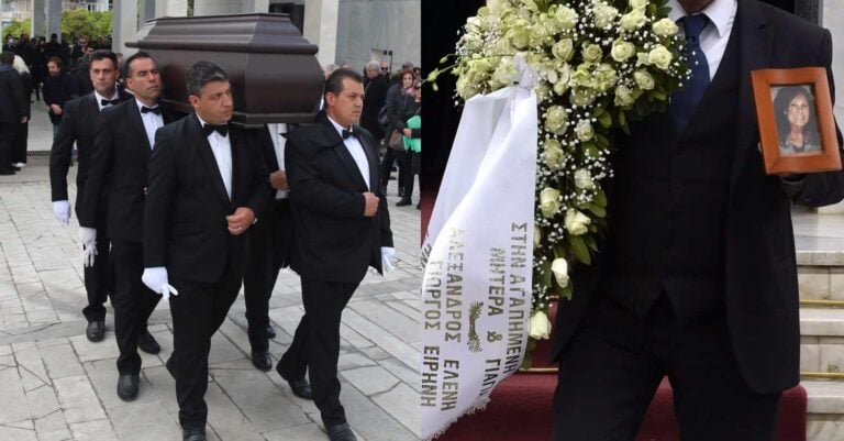 Ρένα Κουμιώτη: Συγκινούν τα λόγια φίλων της καλλιτεχνών στην κηδεία της – «Ήταν σπουδαία, ένας ωραίος άνθρωπος»