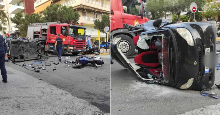 Aσύλληπτο τροχαίο στον Άλιμο: Οδηγός μηχανής ανασύρθηκε νεκρός μέσα από το Smart με το οποίο είχε συγκρουστεί