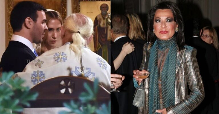 Φόρεσε το «απαγορευμένο»: Η Γιάννα Αγγελοπούλου πήγε υπέρλαμπρη στο γάμο του γιου της, αλλά όλοι πρόσεξαν 1 πράγμα