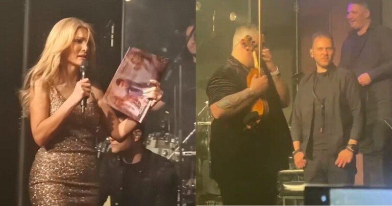 Πήρε φωτιά την ώρα που τραγουδούσε: Πανικός στο μαγαζί της Θεοδωρίδου, έτρεχαν άρον-άρον να τη σβήσουν