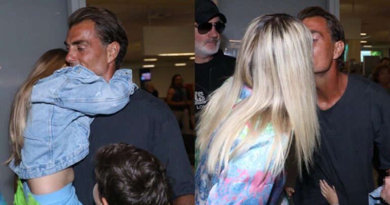 «Χάθηκε» στις αγκαλιές των παιδιών του: Ο Στέλιος Χανταμπάκης γύρισε στην Ελλάδα & είχε την πιο γλυκιά υποδοχή