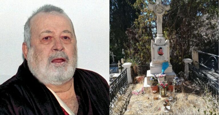 «Ντροπή.. τον παράτησαν»: Στη φόρα φωτογραφίες από τον τάφο του Δημήτρη Παπαμιχαήλ, εικόνες εγκατάλειψης