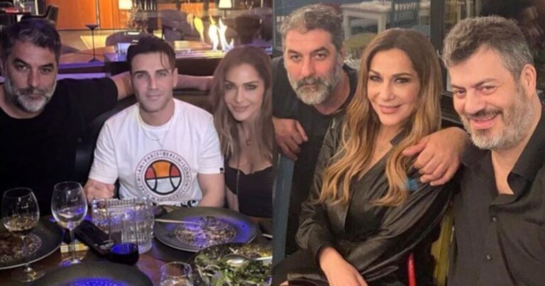 Για φαγητό με τους… κουμπάρους: Βανδή Μπισμπίκης γευμάτισαν σε γνωστό μαγαζί με τον Μανώλη Κονταρό και τον Ιακωβίδη