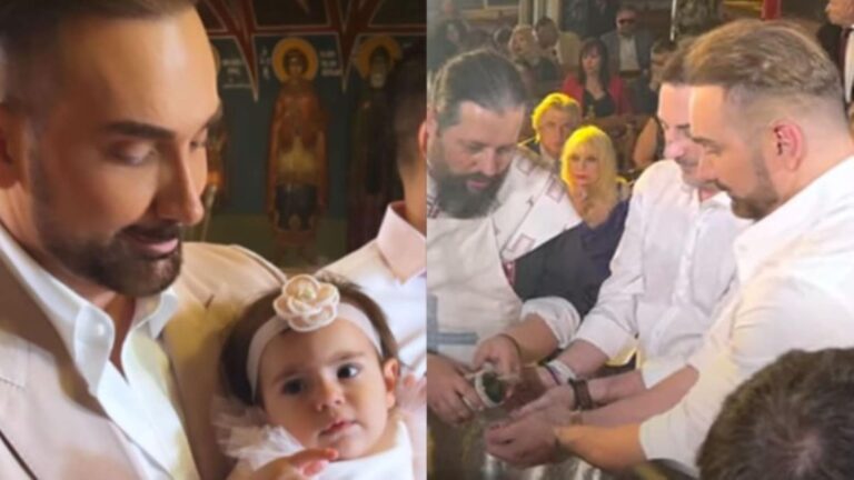 Στιγμές ευτυχίας για τον Νίκο Κοκλώνη! Έγινε νονός – Με ροζ κοστούμι αγκαλιά με την βαφτιστήρα του
