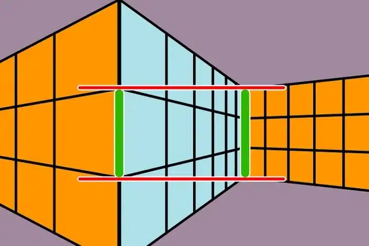 optical illusion green lines lisi