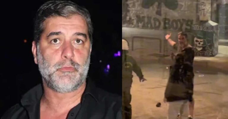 «Άντε γ… βλάκα»: Ο Μπισμπίκης στα επεισόδια στη Λεωφόρο, προσπαθεί να σταματήσει οπαδούς