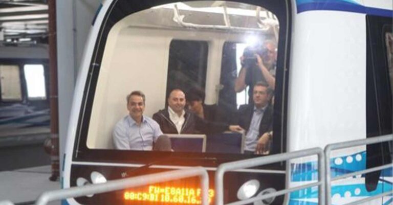 Μετρό Θεσσαλονίκης: Ο Κυριάκος Μητσοτάκης στην πρώτη δοκιμαστική διαδρομή