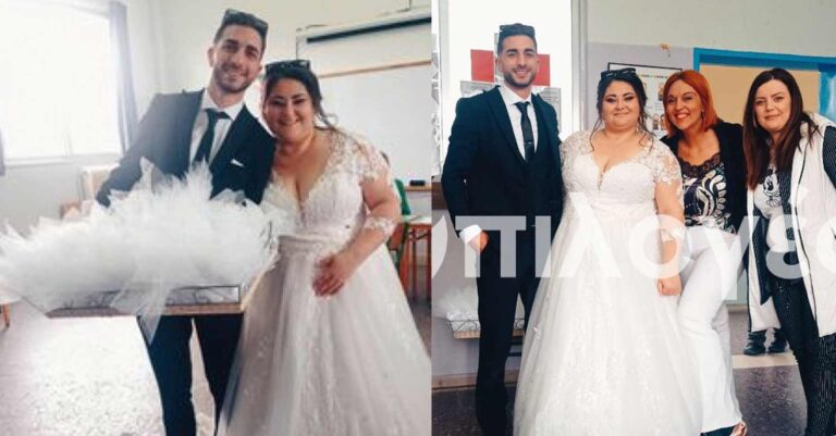 Σέρρες: Νιόπαντρο ζευγάρι ψήφισε πρωί πρωί αμέσως μετά το γλέντι