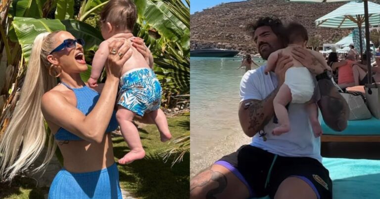 Όλο το νησί κοιτούσε την Ιωάννα Τούνη: Πήγε Μύκονο και άλλαζε πάνες στον γιο της στην Ψαρρού