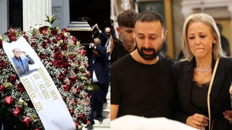 «Δεν έχεις φύγει για μένα, κοιμάσαι»: Έκλαψαν οι πάντες με τον επικήδειο της Αννούλας Φλωρινιώτη στην κηδεία του πατέρα της