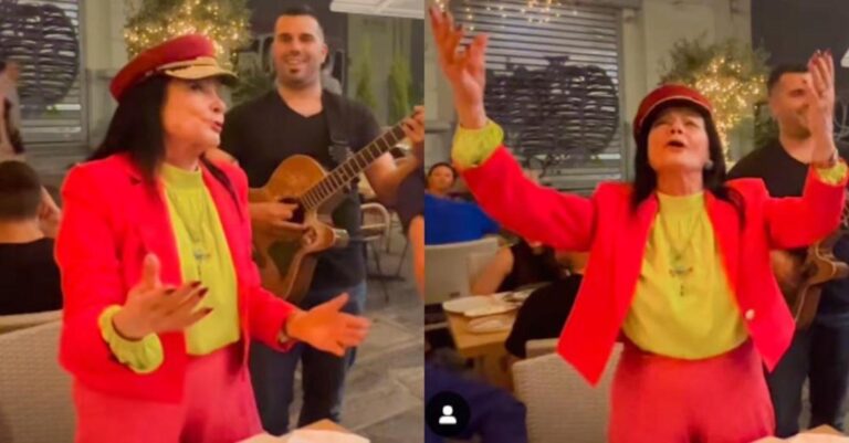 Καρφώθηκαν όλα τα βλέμματα πάνω της: Η 90χρονη Ζωζώ Σαπουντζάκη τραγούδησε σε ταβέρνα και αποθεώθηκε