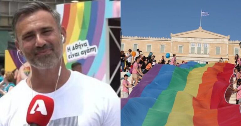 Ο Γιώργος Καπουτζίδης στο Athens Pride: «Νιώθω ελεύθερος και ασφαλής»