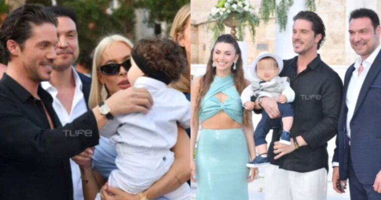 Σε πελάγη ευτυχίας ο Νίκος Οικονόμοπουλος: Βάφτισε τον γιο της Ιωάννα Σιαμπάνη και του Τζίμη Σταθοκωστόπουλο