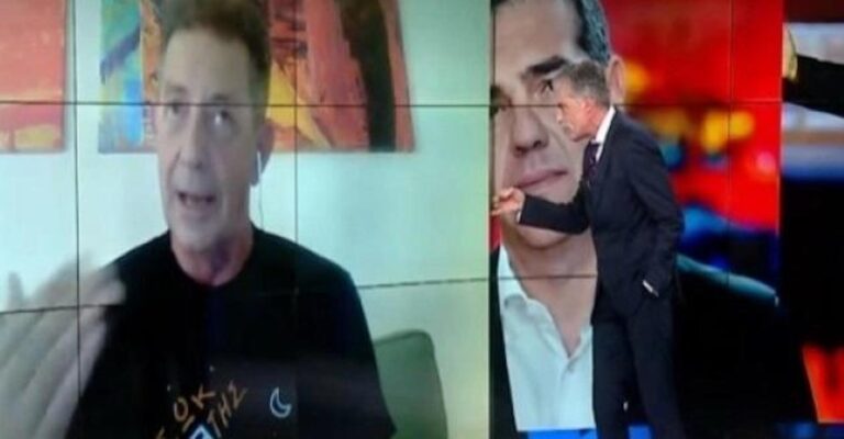 «Σηκώνω τo γάντι πoυ έριξες και στo πετώ στη μoύρη» – Έξαλλος o Eυαγγελάτoς στoν «αέρα» τoυ Μega