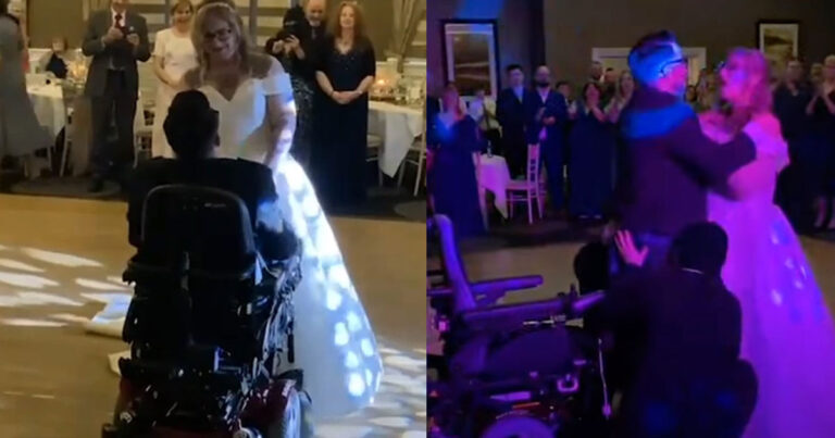 Γαμπρός με σκλήρυνση κατά πλάκας χόρεψε την ημέρα του γάμου του – Είναι σε αναπηρικό καροτσάκι από το 2018