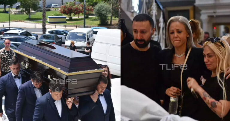 Κηδεία Γιάννη Φλωρινιώτη: Συντετριμμένα τα παιδιά του στο τελευταίο «αντίο»