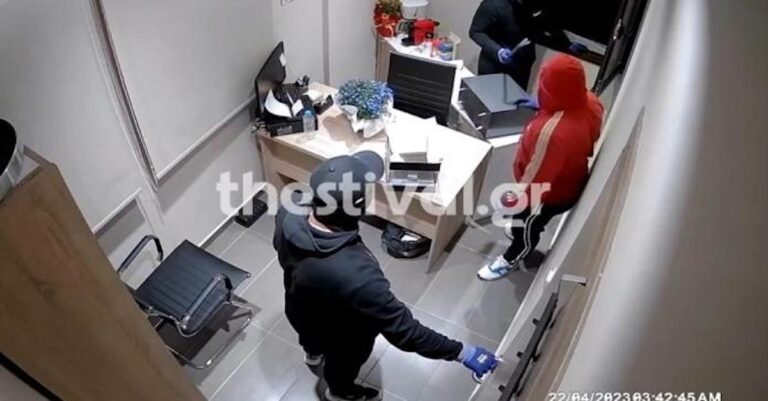 Βίντεο ντοκουμέντο από διάρρηξη σε γηροκομείο στη Θεσσαλονίκη  –  Μπήκαν από το παράθυρο και έκλεψαν το χρηματοκιβώτιο