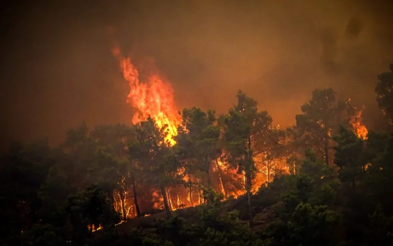 Πύρινος εφιάλτης στη Ρόδο: Η φωτιά μπήκε στο χωριό Λάερμα και καίει σπίτια – 112 για εκκένωση σε Γεννάδι και Κιοτάρι – Σε γυμναστήρια και σχολεία οι τουρίστες