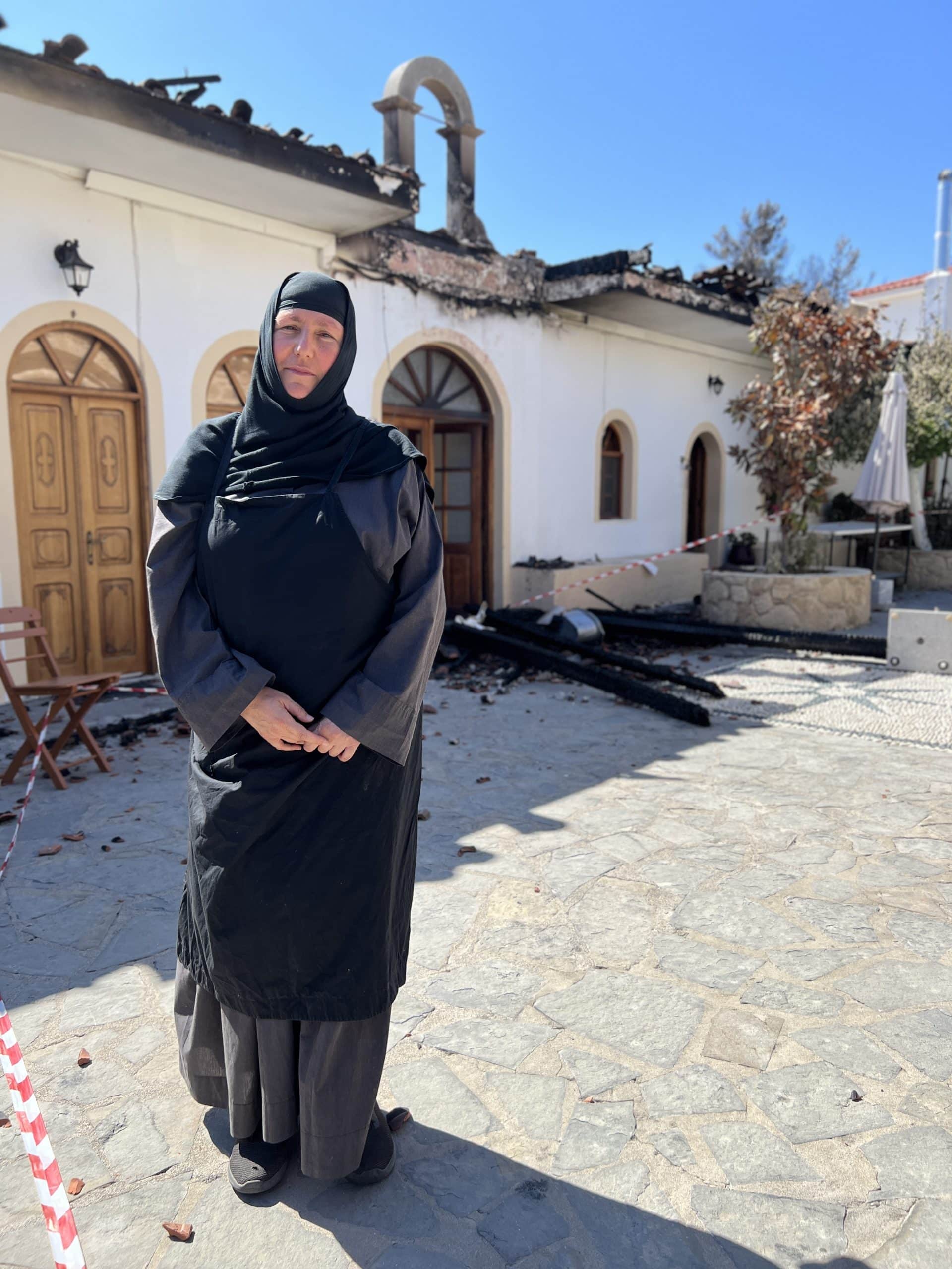 Nuns risked death to save monastery from wildfire