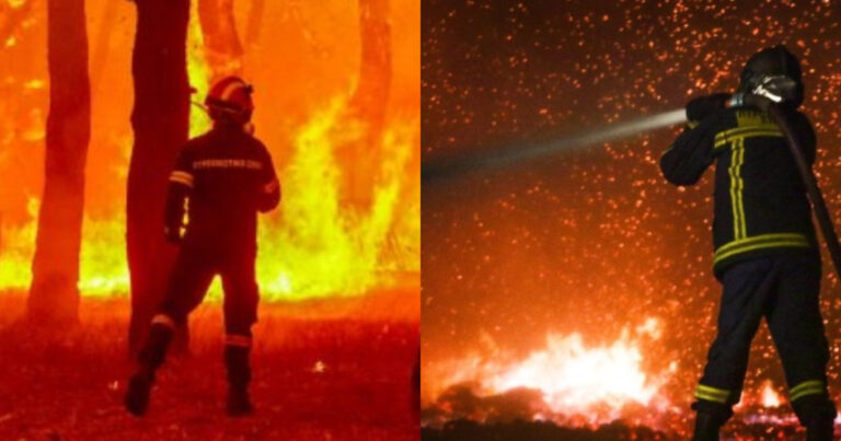 Αυτοί είναι οι αληθινοί ήρωες: Η μάχη ζωής και θανάτου ενός πυροσβέστη με τις φωτιές, συγκλονίζει το διαδίκτυο