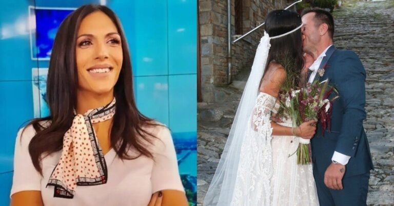 Αυτός είναι το στήριγμά της: Στιγμές ευτυχίας για την Ανθή Βούλγαρη, με μαγιό στην παραλία αγκαλιά με τον σύζυγό της