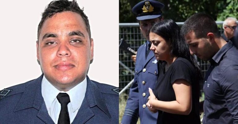 Δεν άντεξε να τον δει στο φέρετρο: Τραγική φιγούρα η έγκυος σύζυγος του ήρωα Χρήστου Μουλά, έφυγε απ’την κηδεία