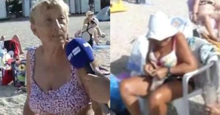 «Είμαι ελεύθερη κοπέλα, τι να κάνω;» – Η γιαγιά στην παραλία που τρέλανε ρεπόρτερ της ΕΡΤ