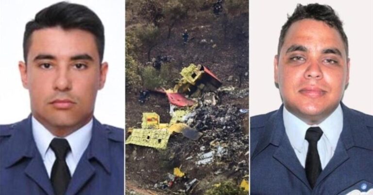 Εύβοια: «Ράγισαν» καρδιές στο τρισάγιο για τους πιλότους του Καναντέρ  