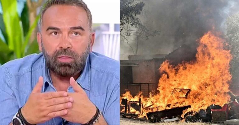 Γρηγόρης Γκουντάρας: Η απάντηση στα υβριστικά μηνύματα που του ευχήθηκαν να καεί στη φωτιά του Λαγονησίου