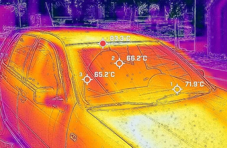 Καύσωνας «Κλέων»: Στους 84 βαθμούς έφτασε η θερμοκρασία πάνω στα αυτοκίνητα – Δείτε φωτογραφίες από θερμική κάμερα