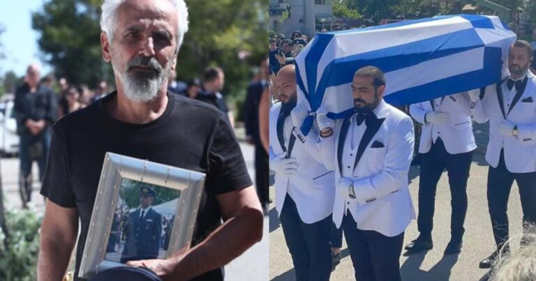 Δάκρυσε η Παναγία: Θρήνος στην κηδεία του 27χρονου πιλότου Περικλή Στεφανίδη που έπεσε με το καναντέρ