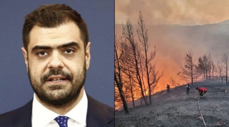 Μαρινάκης για πύρινη κόλαση στη Ρόδο: «Σε επιφυλακή το κράτος – Η χώρα βρίσκεται σε ακραίο κίνδυνο»