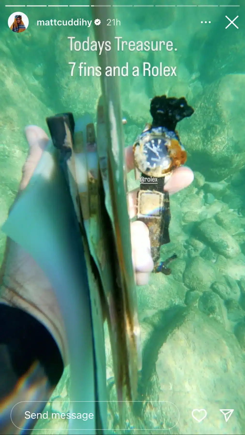 matt cuddihy found rolex submariner 4