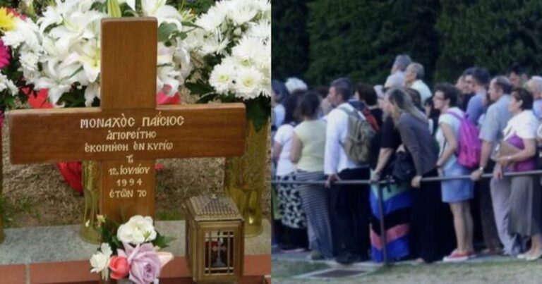 Μεγάλη ευλογία: Ουρές για προσκύνημα στον τάφο του Παϊσίου στο Μοναστήρι του Αγίου Ιωάννου Θεολόγου στη Σουρωτή Θεσσαλονίκης