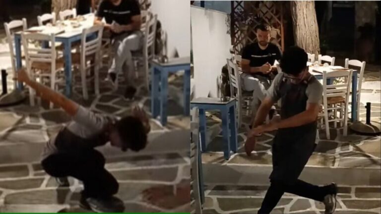 Πάρος: Σερβιτόρος χορεύει ζεϊμπέκικο και γίνεται viral- Τον χειροκροτούσαν όλοι, τουρίστες και ντόπιοι