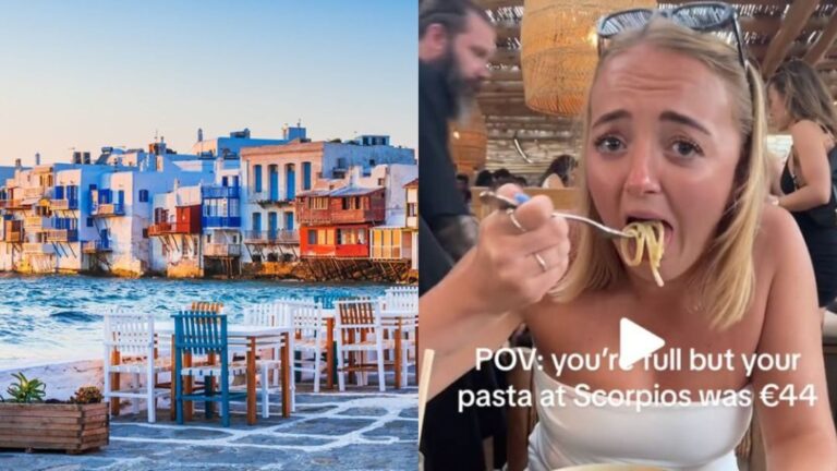 Τουρίστρια στη Μύκονο έδωσε 44 ευρώ για μια μακαρονάδα και όταν τα είδε έκλαψε με «μαύρο» δάκρυ