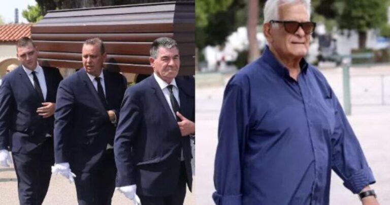 Ραγίζουν καρδιές στην κηδεία της Άντζελα Ζήλεια: Τραγική φιγούρα ο Κώστας Πρέκας-Ποιοι έδωσαν το παρόν