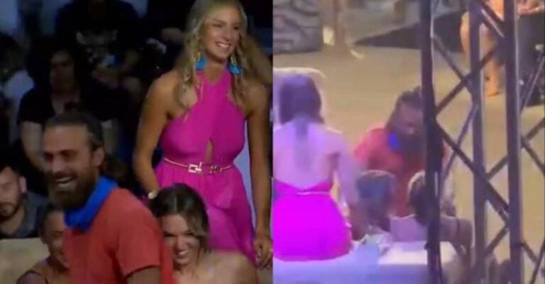 Survivor All Star: Τον λες και αδιάφορο…  –  Η στιγμή που ο Μάριος Πρίαμος συναντά την Καρολίνα Καλύβα
