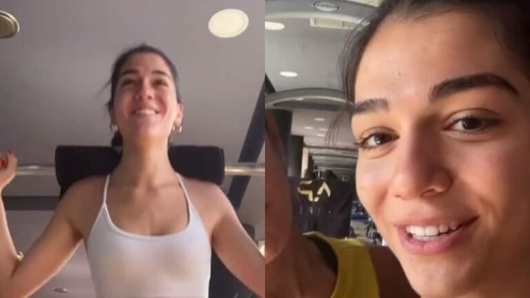 «Στάζει» στο γυμναστήριο του συντρόφου της η Μελίνα Νικολαΐδη – Απίστευτα γραμμωμένοι οι κοιλιακοί της