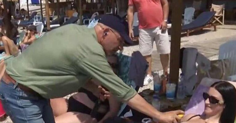 Τρέλανε τις γυναίκες: Ο Γιώργος Τσελίκας πήγε παραλία και έβαλε… αντηλιακό σε λουόμενες