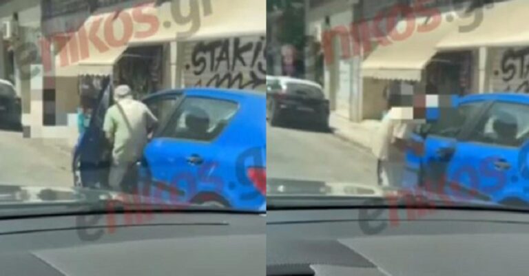 Αθήνα: Με 43 βαθμούς ηλικιωμένος καταβάλλει προσπάθεια για να οδηγήσει