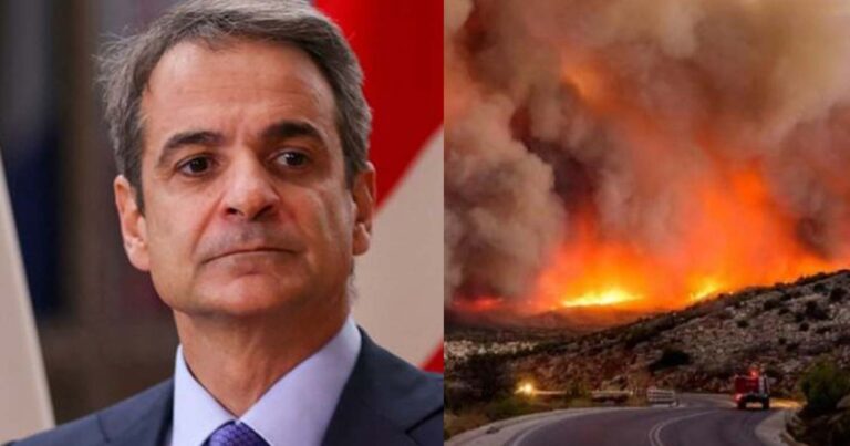 Μητσοτάκης: «Ο πέλεκυς της δικαιοσύνης θα είναι αμείλικτος απέναντι στους εμπρηστές – Θρηνούμε 4 συμπολίτες μας»