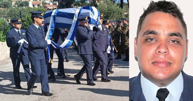 Δάκρυσε και ο Θεός: Θρήνος στην κηδεία του 34χρονου πιλότου Χρήστου Μουλά